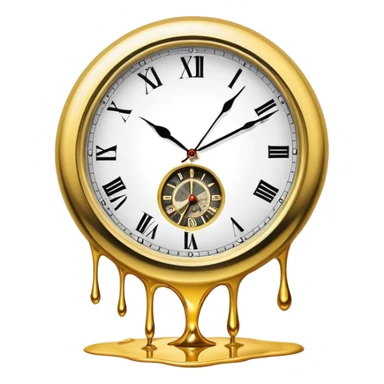 salvador dali melted clock sticker