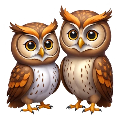 Chat x hiboux  sticker