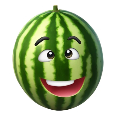 Watermelon with eyes sticker