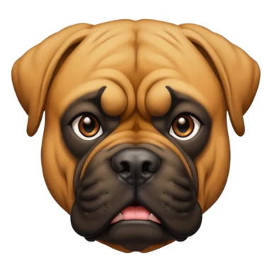 A bullmastiff as a legend sticker