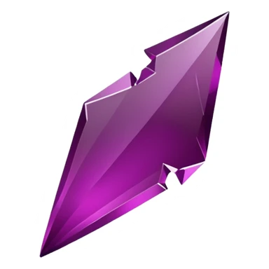 dark magenta broken glass shard sticker