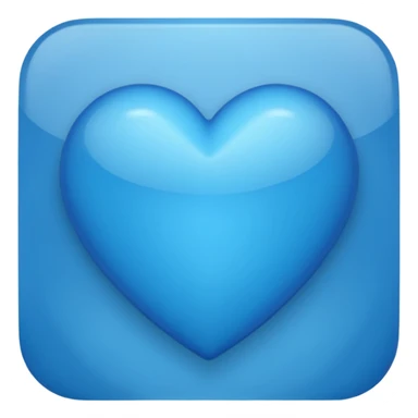 Coeur bleu Normal iPhone sticker