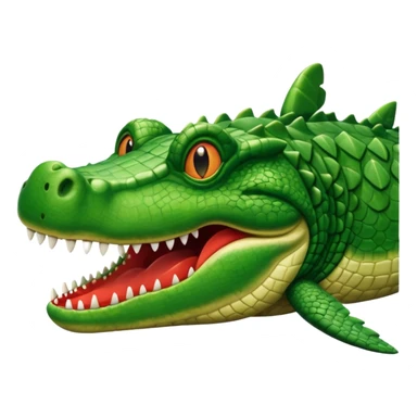 Un avion con cabina de cara de cocodrilo sticker