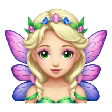 pink, green indigo irish weed fairy sticker