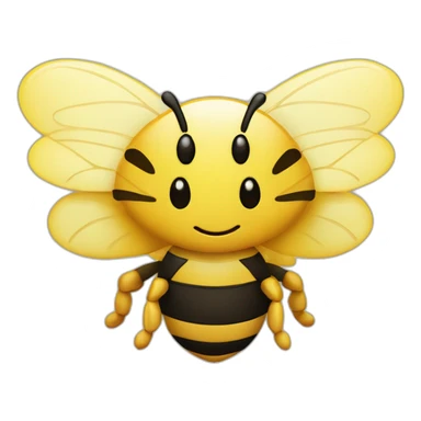 Abeille avec des cœurs dans les yeux sticker