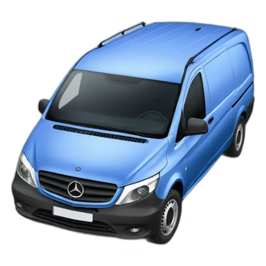 mercedes vito blue van sticker