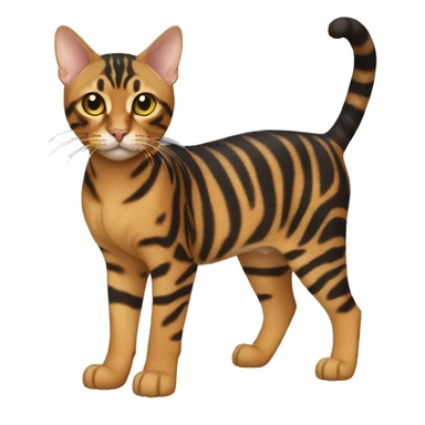 Toyger Cat Breed Full Body sticker