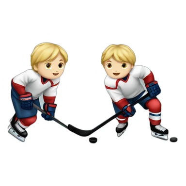 Boy-blond-hockey-Game sticker