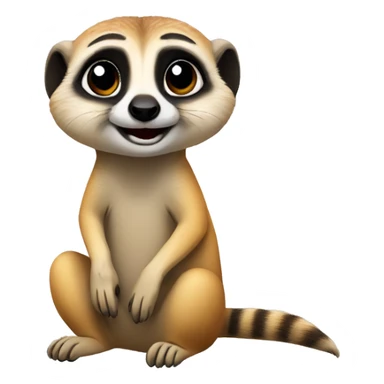 Cute meerkat sticker