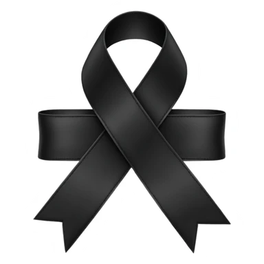 Ruban noir croisé avec 1 boucle comme celui de Crans Montana sticker