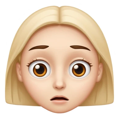 Face whit Eye pop like cartoons for surpirse sticker