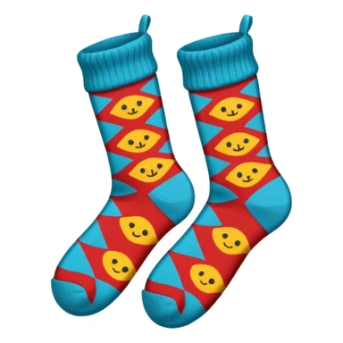 Colourful pair of socks sticker