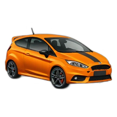 fort fiesta st line orange  sticker