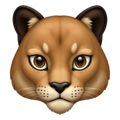 Cute black puma sticker