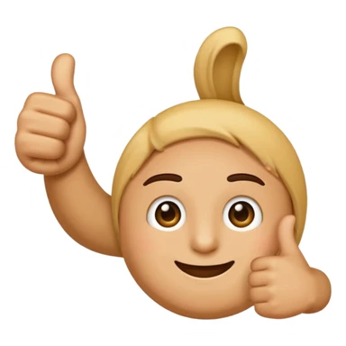 thumbs up emoij extra long thumb sticker