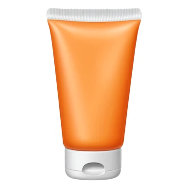 Orange-colored tube type lotion sticker