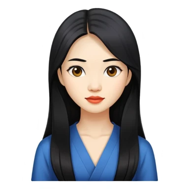 Vietnamese woman with Long hair sticker