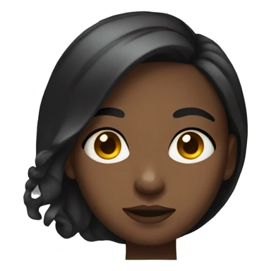 Black girl side eye sticker