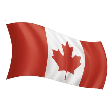 plain canadian flag not waving sticker