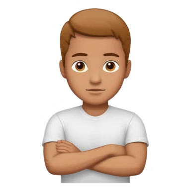 Man crossing his arm sticker