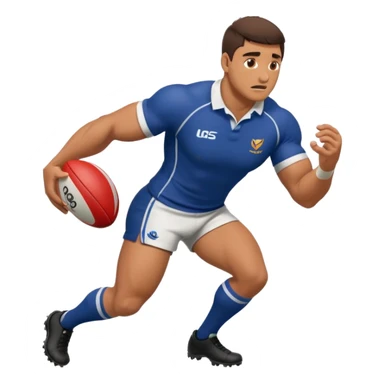 a rugby player turning over the ball at a breakdown sticker