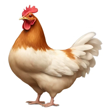 Hen doing yoga  sticker