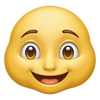 Bashful but excited emoji with large butt sticker