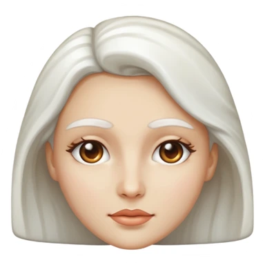 Marble statue of woman face sticker