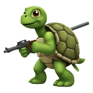 Turtle going to war sticker