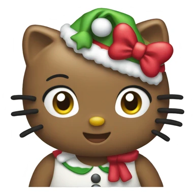 Christmas hello kitty sticker