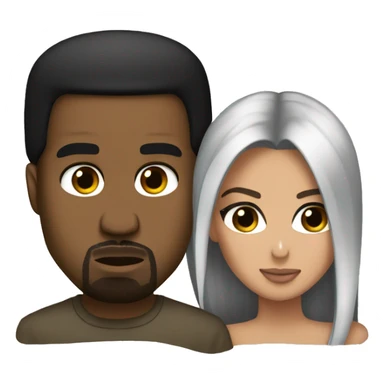 Kanye west Kim kardashion sticker