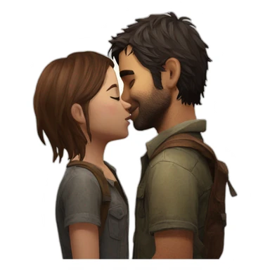 last of us Clicker Kiss sticker