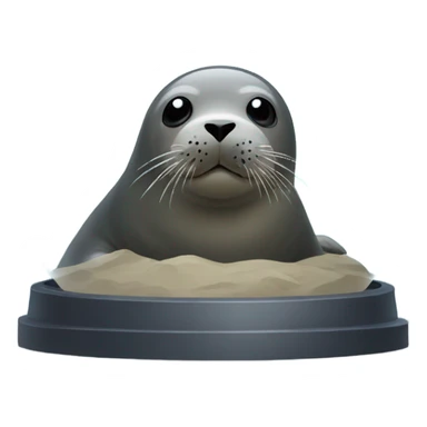 seal trapped in dome sticker
