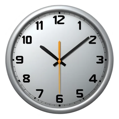 clock showing 7 am
 sticker