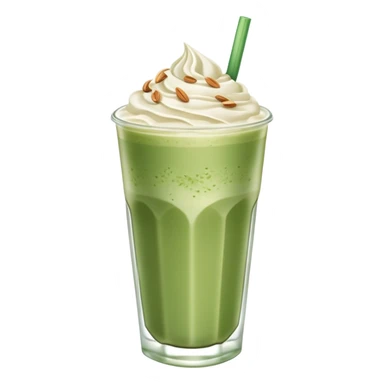Iced matcha latte with oat milk, no whipped cream sticker