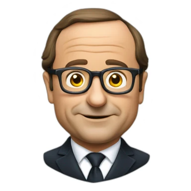 Francois hollande nage sticker