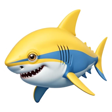 A minion and a shark combined sticker