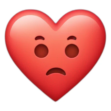 Heart with a letter M in the middle of the heart sticker