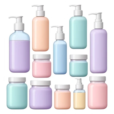 Skincare products sticker