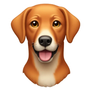 Red fox Labrador dog sticker