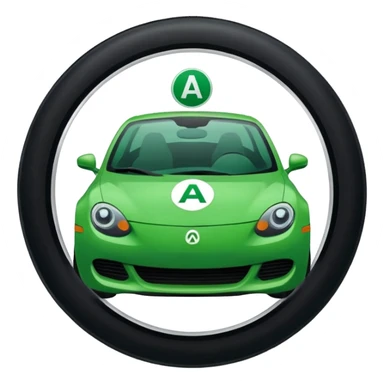 Jeune permis le A de jeune conducteur genre le petit rond  sticker