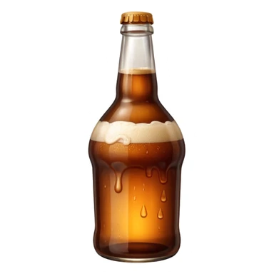 bottle of brown ale sticker