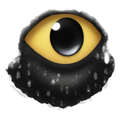 Black glittery tears sticker