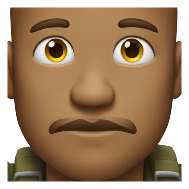 an emoji for a thousand yard stare sticker