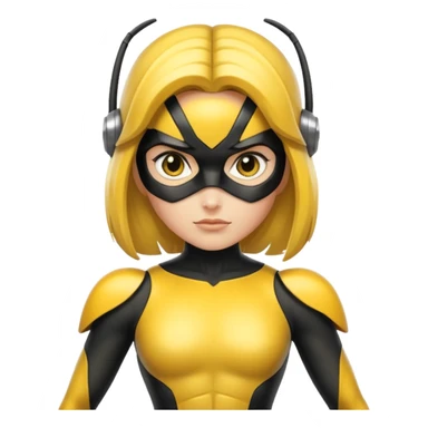 Bumblebee superhero female  sticker