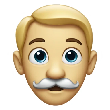 Pinocchio with mustach sticker