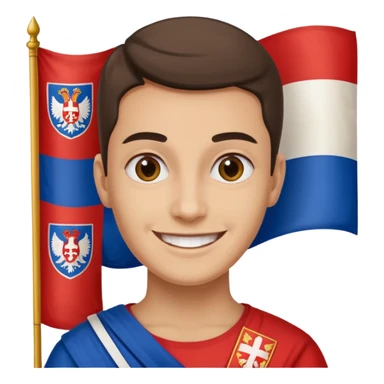 make me a emoji with serbian empire a  f sticker