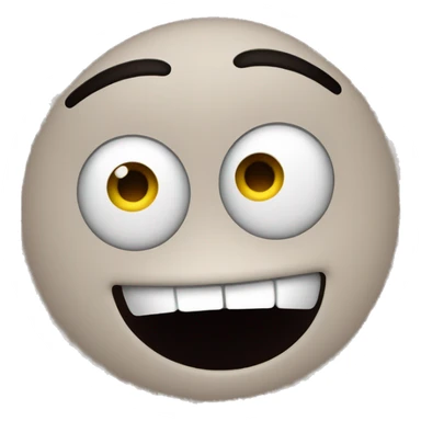 Face rolling eyes with a smile  sticker