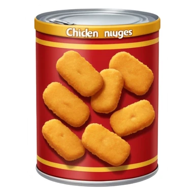 canned chicken nuggets sticker