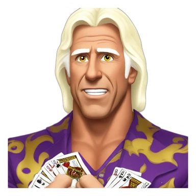 ric flair gambling sticker